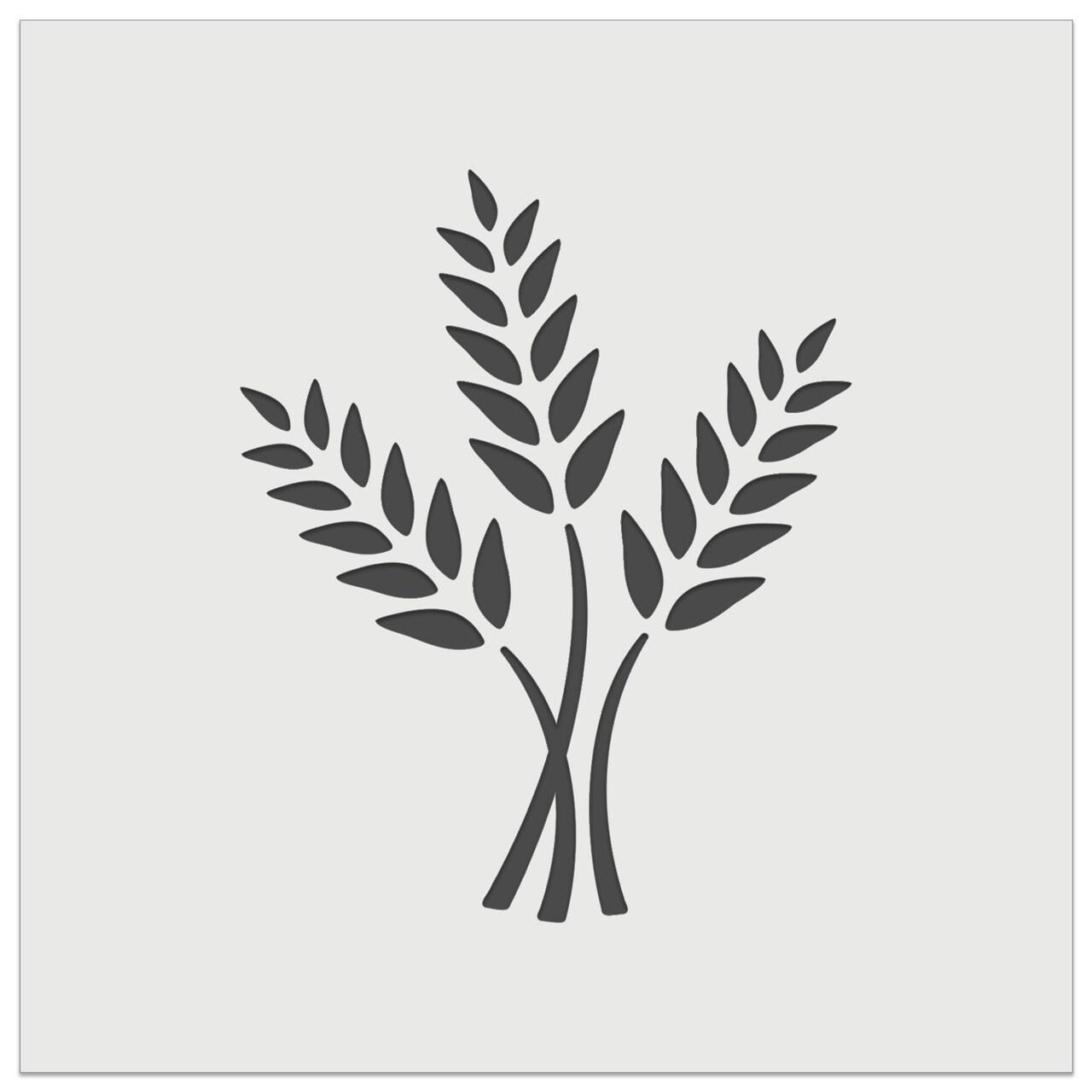 Wheat Stems Bread Baking Wall Cookie DIY Craft Reusable Stencil